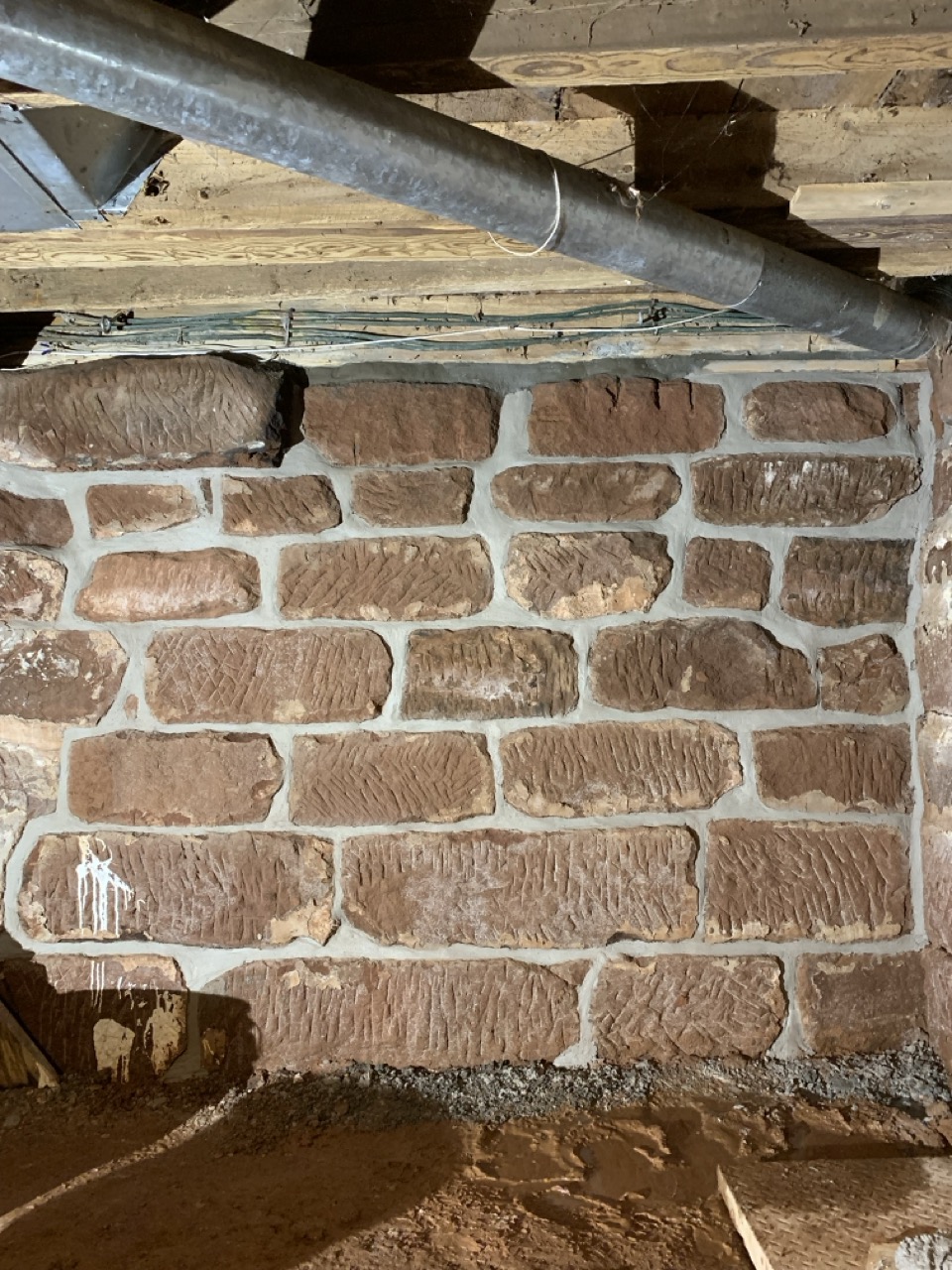 Stone and block foundation repair by DinoMac Masonry