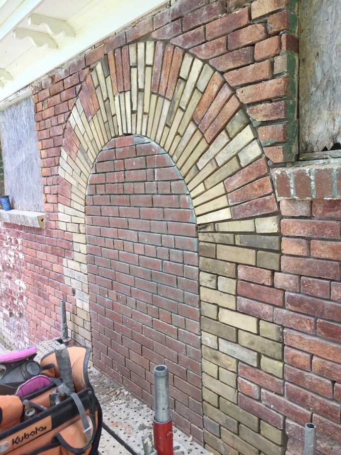 Historic brick repointing and selective masonry repair in Prince Edward Island
